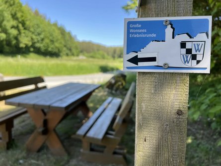 Wegweiser der Wonesse-Erlebnisrunde