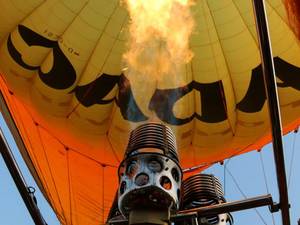 Gasbrenner eines Heißluftballons